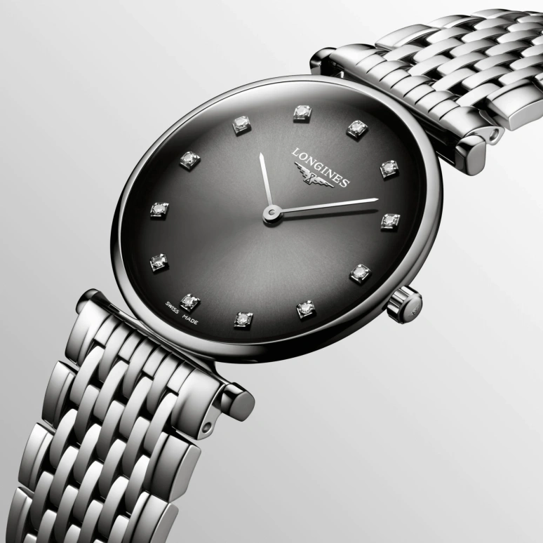 Longines,La Grande Classique 29mm,29mm,Stainless Steel,Grey,Quartz,Perpetual Calendar,In-house Caliber,L4,L4.512.4.77.6