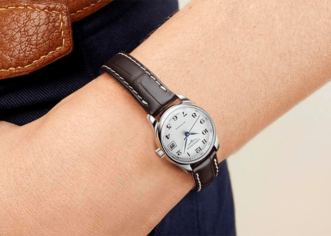 Longines,Master 25.50mm,25.50mm,Stainless Steel,Beige,Automatic,Date,40hours,L2,L2.128.4.78.3