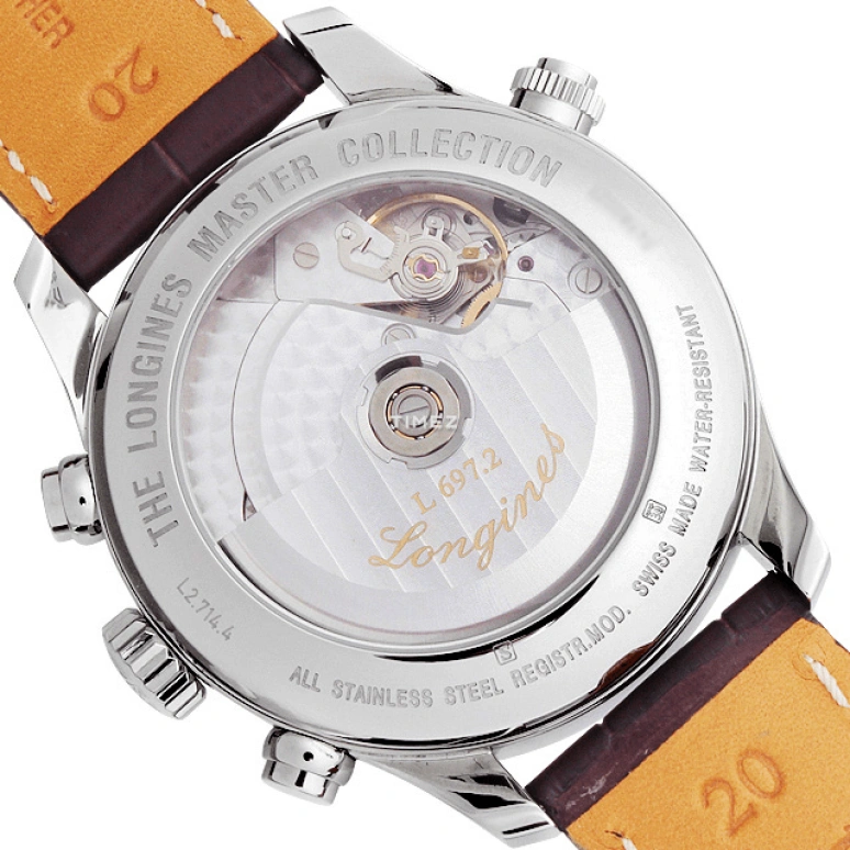 Longines,Master 41mm,41mm,Stainless Steel,White,Automatic,Date,Day,Power Reserve Indicator,Dule Time,48hours,In-house Caliber,L2,L2.714.4.78.3