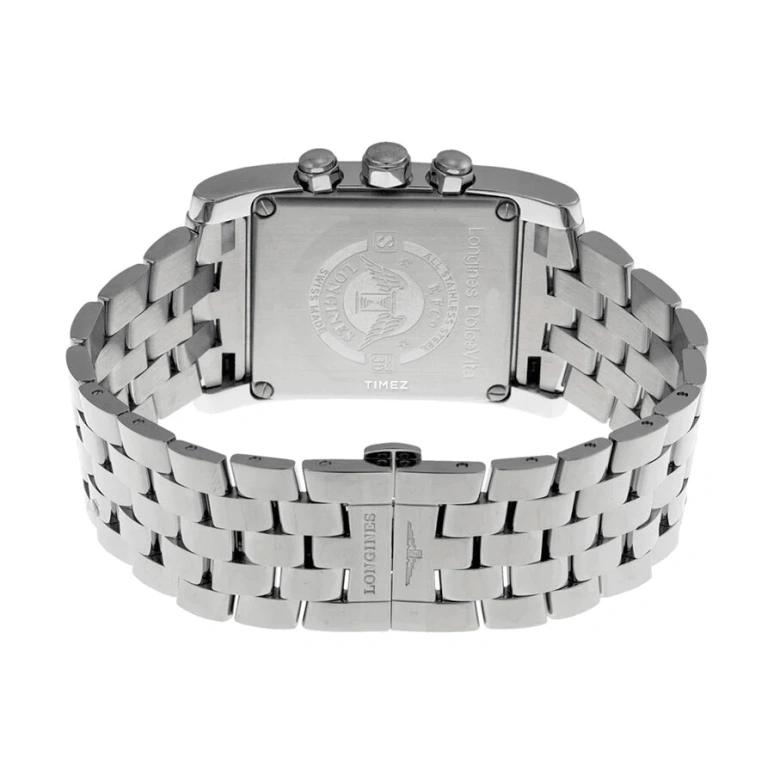 Longines,DolceVita 33.90mm,33.90mm,Stainless Steel,Beige,Quartz,Chronograph,Day,L5,L5.687.4.73.6