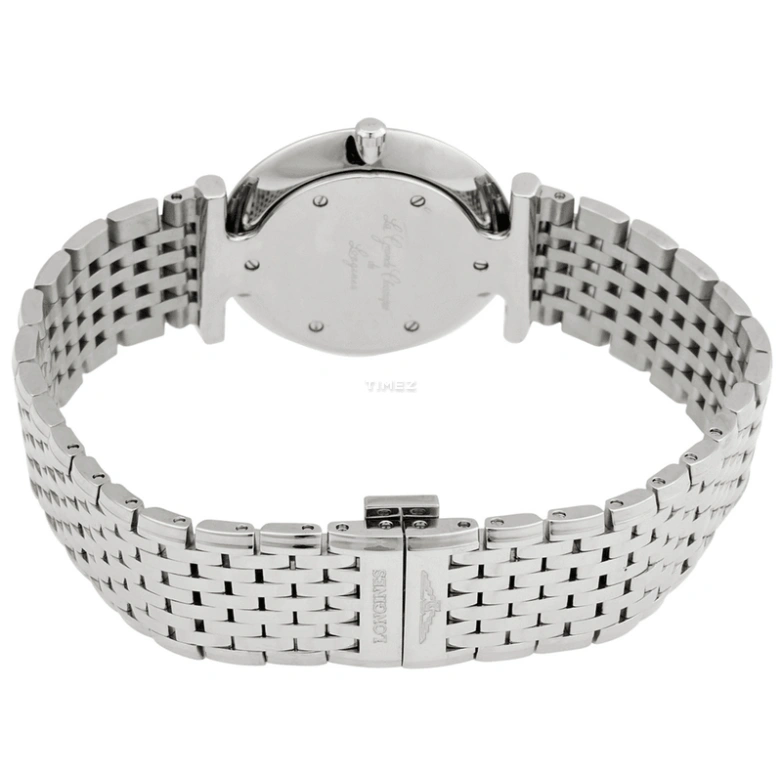 Longines,La Grande Classique 29mm,29mm,Stainless Steel,White,Pink Red,Quartz,In-house Caliber,Sapphire,Crystal Glass,L4,L4.512.4.04.6