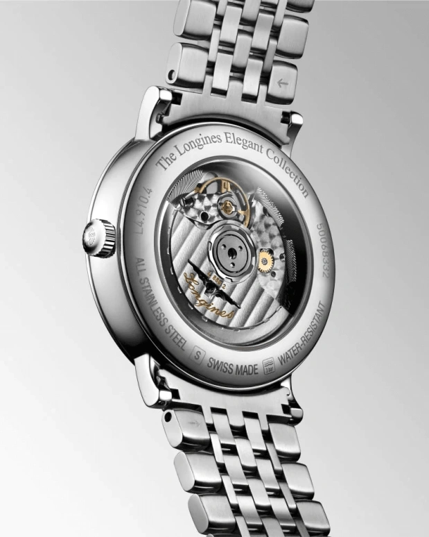 Longines,Elegant 39mm,39mm,Stainless Steel,Blue,Automatic,Day,65hours,L4,L4.910.4.92.6