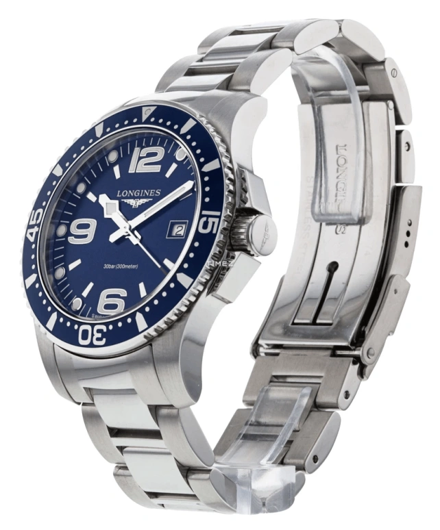 Longines,HydroConquest 39mm,39mm,Stainless Steel,Blue,Quartz,Day,26280hours,L3,L3.640.4.96.6