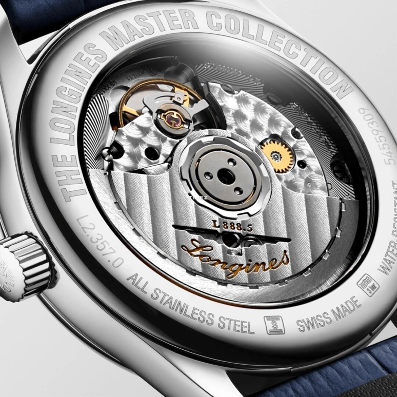 Longines,Master 34mm,34mm,Stainless Steel,Grey,Automatic,72hours,In-house Caliber,L2,L2.357.0.73.2