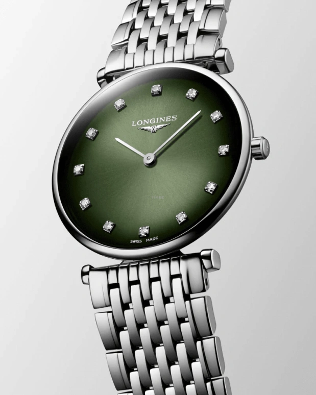Longines,La Grande Classique 29mm,29mm,Stainless Steel,Green,Quartz,Perpetual Calendar,In-house Caliber,L4,L4.512.4.92.6