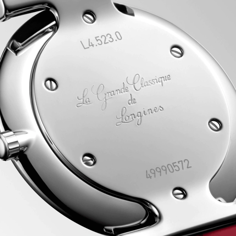Longines,La Grande Classique 29mm,29mm,Stainless Steel,Red,Quartz,Perpetual Calendar,In-house Caliber,L4,L4.523.0.91.2