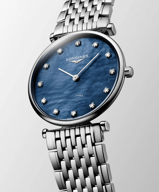 Longines,La Grande Classique 29mm,29mm,Stainless Steel,Blue,Quartz,In-house Caliber,Sapphire,Hardlex,L4,L4.512.4.81.C