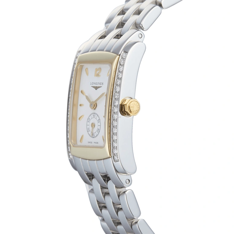 Longines,DolceVita 19.80x24.50mm,19.80x24.50mm,Yellow Gold,Stainless Steel,White,Quartz,In-house Caliber,Sapphire,Crystal Glass,L5,L5.155.5.29.6