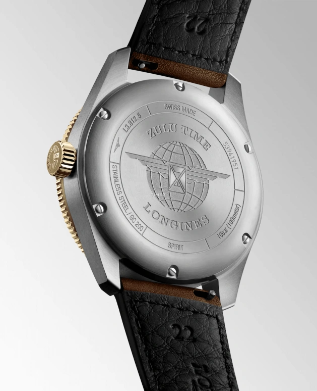 Longines,Spirit 42mm,42mm,Stainless Steel,Black,Automatic,Day,Anti-magnetic,L3,L3.812.5.53.2