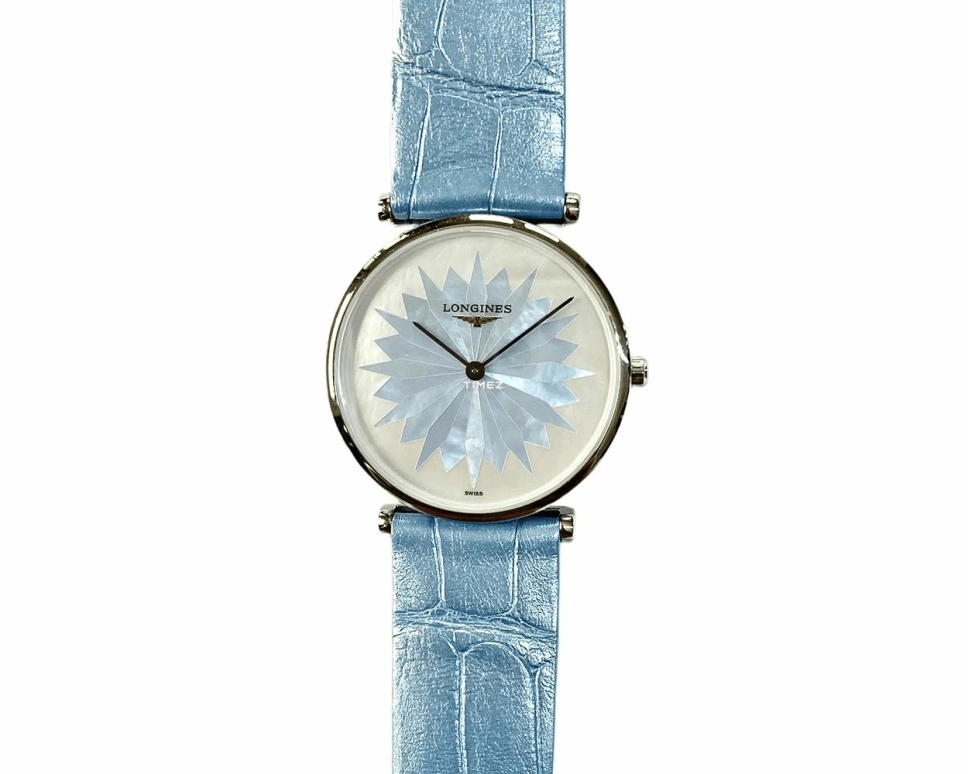 Longines,La Grande Classique 29mm,29mm,Stainless Steel,White,Blue,Quartz,In-house Caliber,Sapphire,L4,L4.512.4.03.2