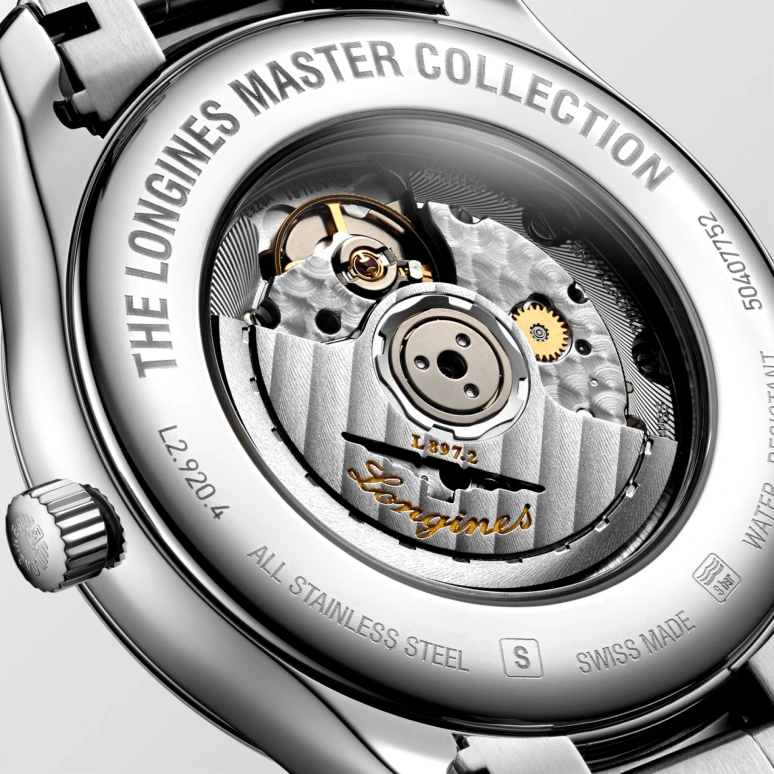 Longines,Heritage Classic 42mm,42mm,Stainless Steel,Black,Automatic,Annual Calendar,Month,Day,L2,L2.920.4.51.6
