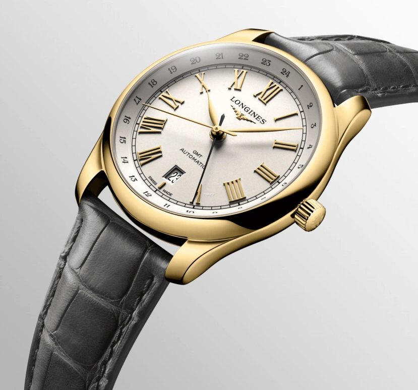 Longines,Master 40mm,40mm,Yellow Gold,Silver White,Automatic,Day,Dule Time,L2,L2.844.6.71.2