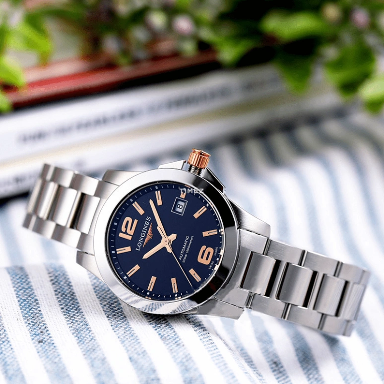 Longines,Conquest 29.50mm,29.50mm,Stainless Steel,Black,Automatic,Day,40hours,L3,L3.276.3.56.6