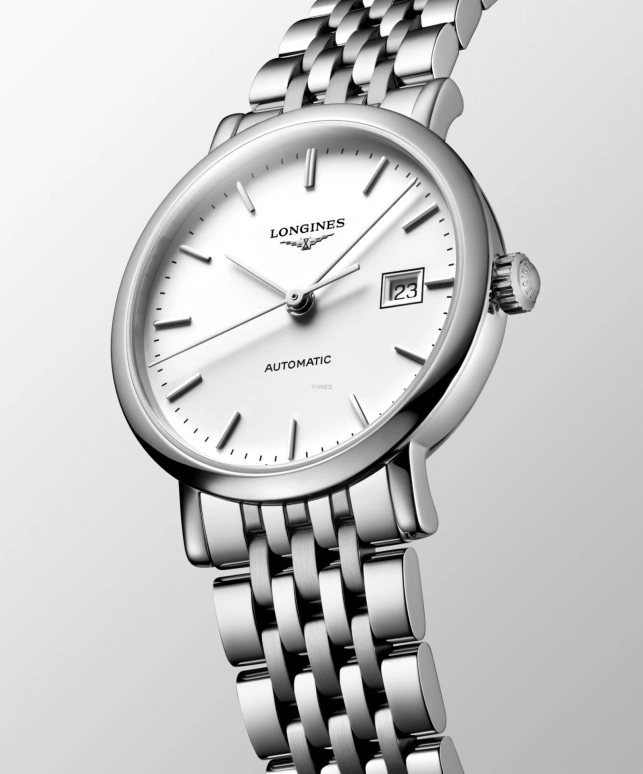 Longines,Elegant 29mm,29mm,Stainless Steel,White,Automatic,Day,40hours,L4,L4.310.4.19.6