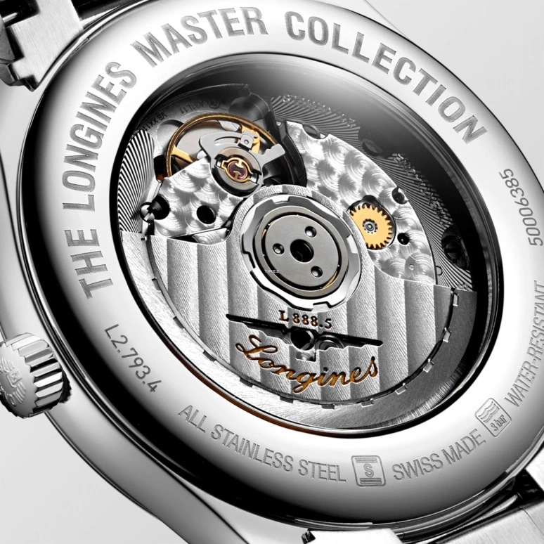 Longines,Master 40mm,40mm,Stainless Steel,Black,Automatic,Day,64hours,L2,L2.793.4.59.6