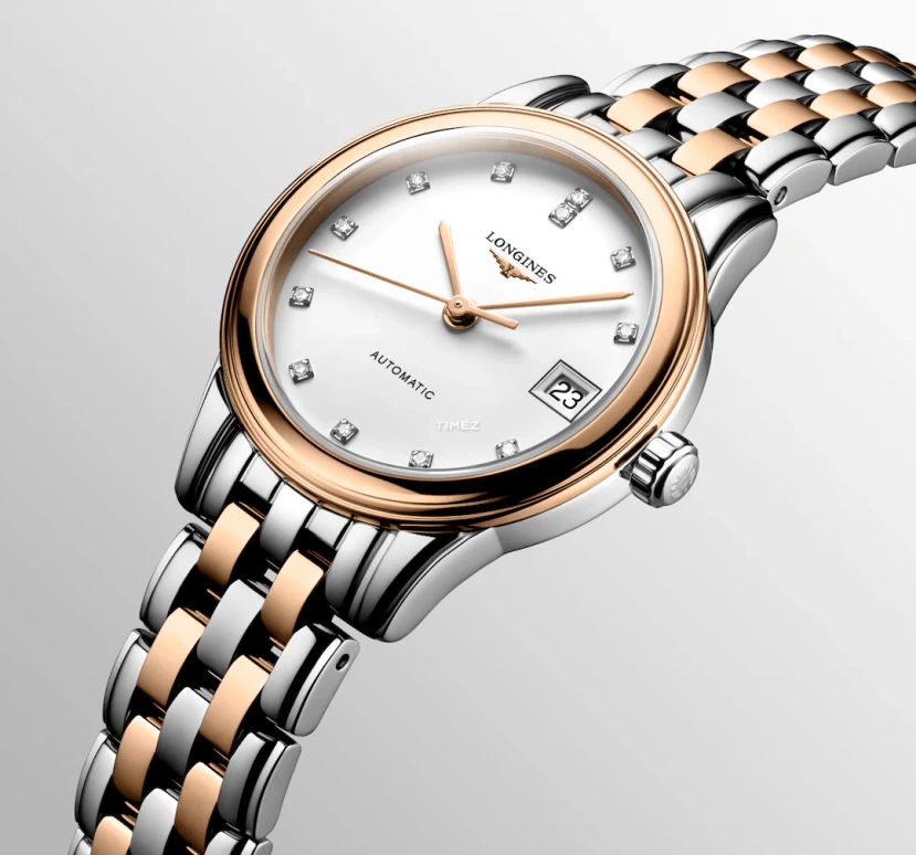 Longines,Flagship 26mm,26mm,Stainless Steel,White,Automatic,Day,40hours,L4,L4.274.3.99.7