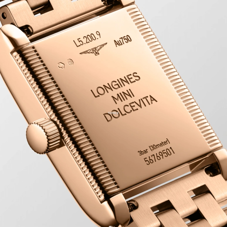 Longines,DolceVita 21.50x29mm,21.50x29mm,Rose Gold,Silver,Quartz,26280hours,In-house Caliber,L5,L5.200.9.71.6