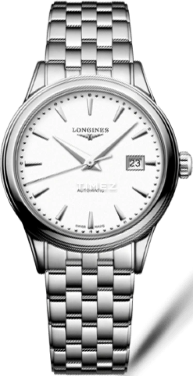 Longines,Flagship 30mm,30mm,Stainless Steel,White,Automatic,Day,45hours,L4,L4.374.4.18.6