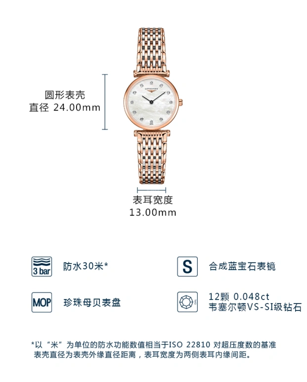 Longines,La Grande Classique 24mm,24mm,Stainless Steel,White,Quartz,26280hours,In-house Caliber,L4,L4.209.1.97.7
