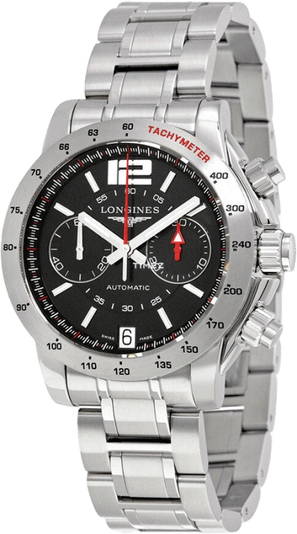 Longines,Admiral 42mm,42mm,Stainless Steel,Black,Automatic,Sapphire,Crystal Glass,L3,L3.670.4.59.6