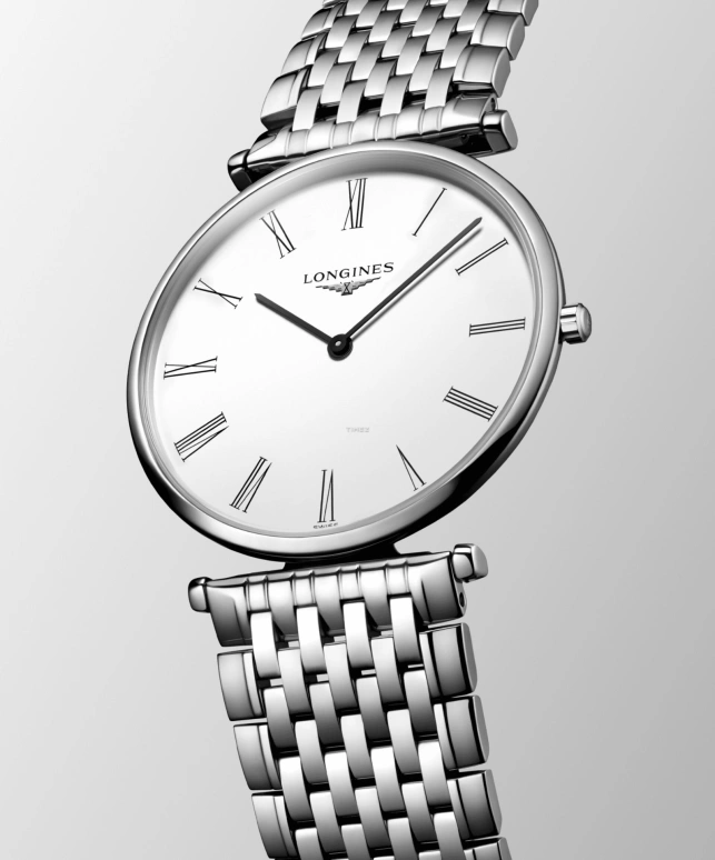 Longines,La Grande Classique 36mm,36mm,Stainless Steel,White,Quartz,In-house Caliber,Sapphire,Crystal Glass,L4,L4.755.4.11.C