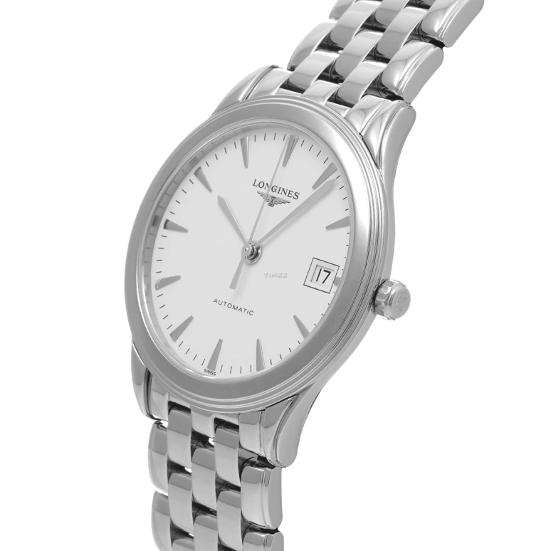 Longines,Flagship 35.60mm,35.60mm,Stainless Steel,White,Automatic,Day,42hours,L4,L4.774.4.14.6