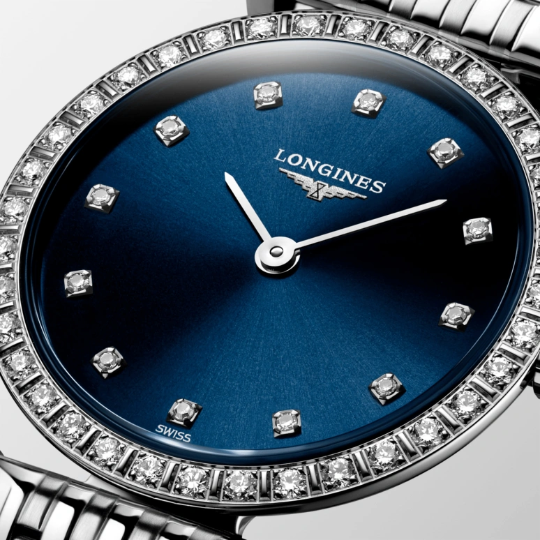 Longines,Elegant 24mm,24mm,Stainless Steel,Blue,Quartz,26280hours,In-house Caliber,L4,L4.341.0.97.6