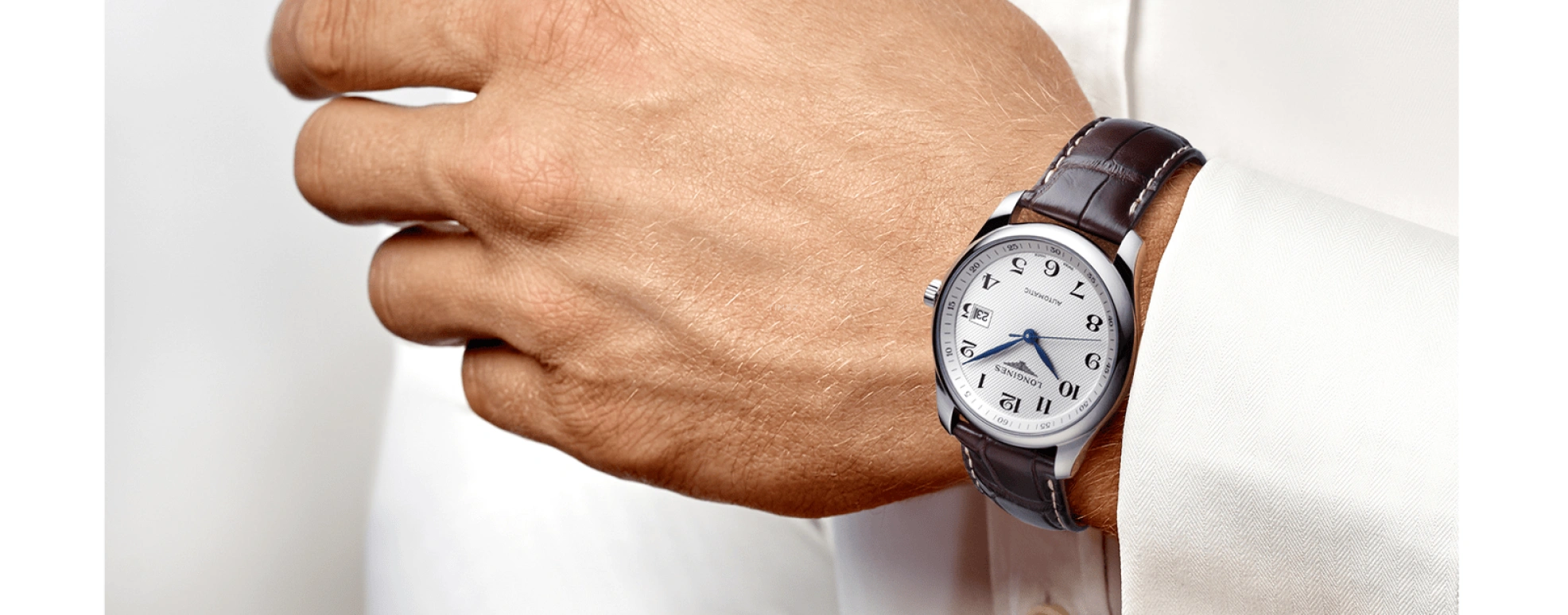 Longines,Master 40mm,40mm,Stainless Steel,Silver,Automatic,Date,65hours,L2,L2.793.4.78.3