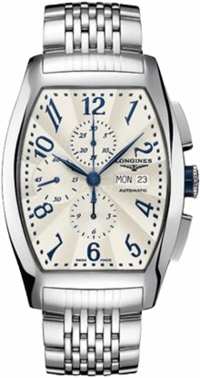 Longines,Evidenza 40.60mm,40.60mm,Stainless Steel,Beige,Automatic,Chronograph,Date,Day,L2,L2.701.4.78.6