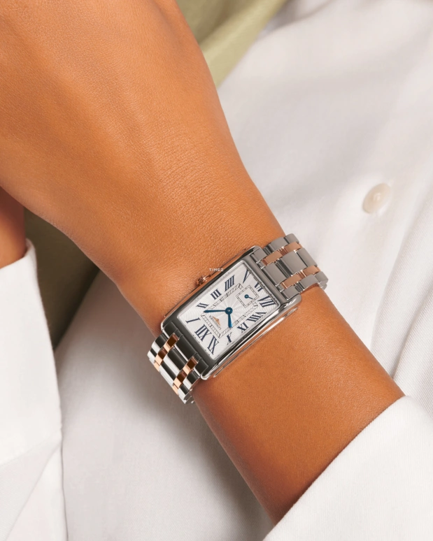 Longines,DolceVita 23.30x37mm,23.30x37mm,Stainless Steel,Rose Gold,Silver,Quartz,26280hours,In-house Caliber,L5,L5.512.5.71.7