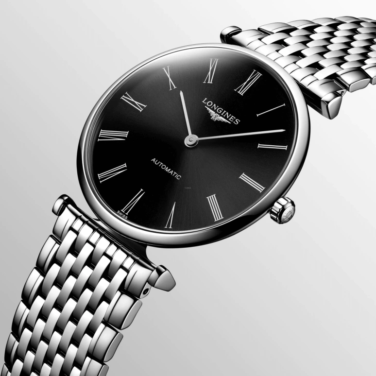Longines,La Grande Classique 36mm,36mm,Stainless Steel,Black,Automatic,40hours,In-house Caliber,L4,L4.908.4.51.6