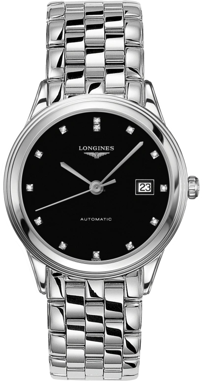 Longines,Heritage Classic 38.50mm,38.50mm,Stainless Steel,Black,Automatic,Day,65hours,L4,L4.974.4.57.6