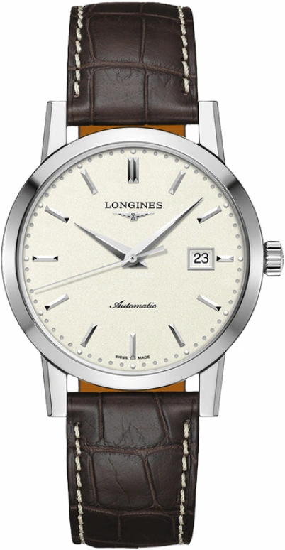 Longines,1832 40mm,40mm,Stainless Steel,Beige,Automatic,Date,64hours,L4,L4.825.4.92.2