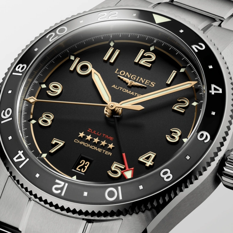 Longines,Spirit 39mm,39mm,Titanium,Black,Automatic,Day,Dule Time,Anti-magnetic,L3,L3.802.1.53.6