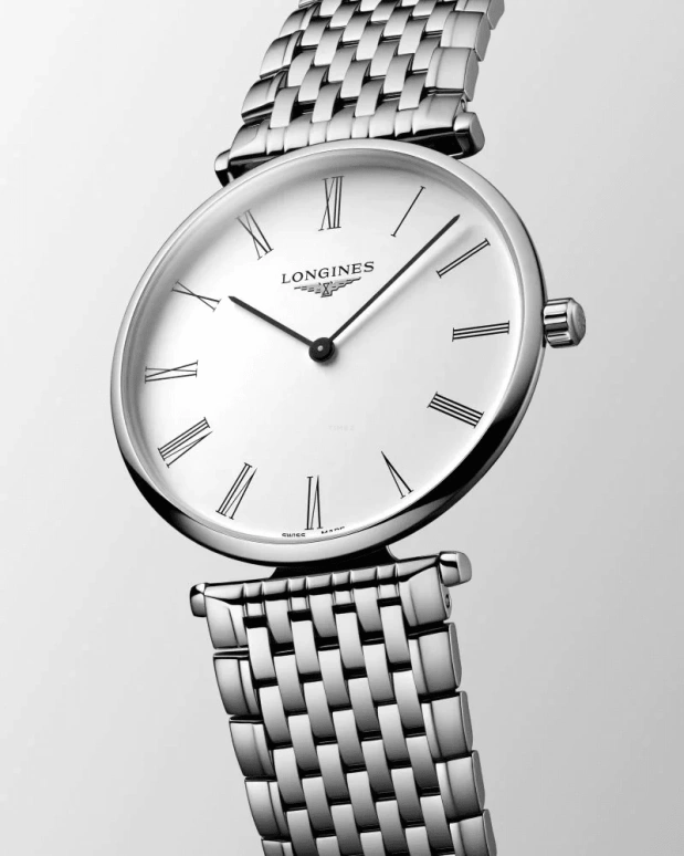 Longines,Elegant 38mm,38mm,Stainless Steel,Black,White,Quartz,In-house Caliber,Sapphire,L4,L4.866.4.11.6