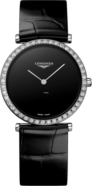 Longines,La Grande Classique 29mm,29mm,Stainless Steel,Black,Quartz,In-house Caliber,Sapphire,Crystal Glass,L4,L4.523.0.50.B
