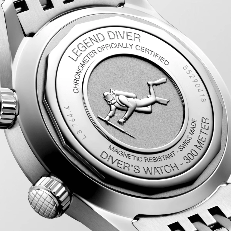 Longines,Legend Diver 39mm,39mm,Stainless Steel,Blue,Automatic,72hours,In-house Caliber,L3,L3.764.4.90.6 