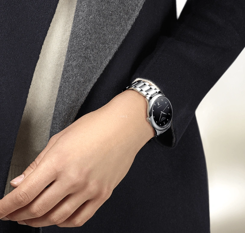 Longines,Master 38.50mm,38.50mm,Stainless Steel,Black,Automatic,Chronograph,Date,L2,L2.628.4.57.6