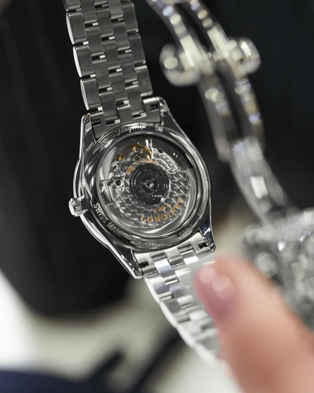 Longines,Flagship 35.40mm,35.40mm,Stainless Steel,Black,Automatic,Day,42hours,L4,L4.717.4.52.6