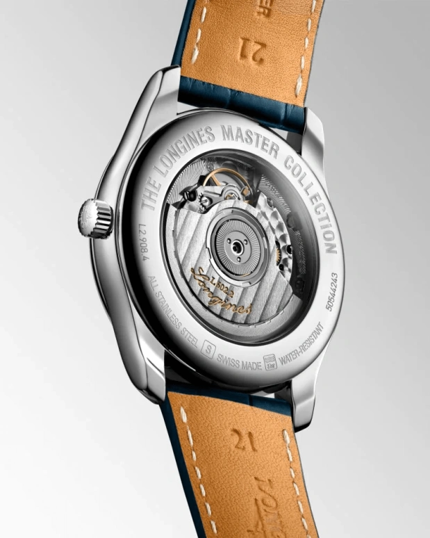 Longines,Master 40mm,40mm,Stainless Steel,Blue,Automatic,Date,Power Reserve Indicator,L2,L2.908.4.92.0