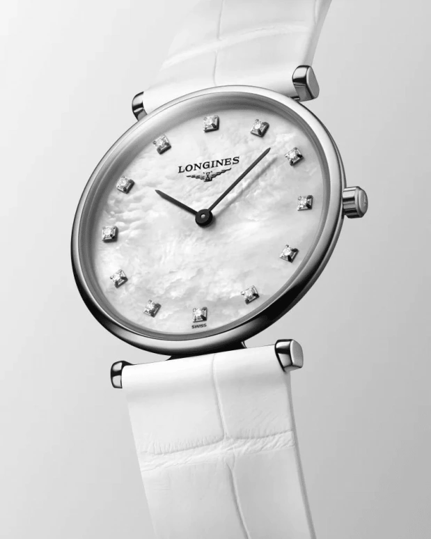 Longines,La Grande Classique 29mm,29mm,Stainless Steel,White,Quartz,In-house Caliber,Sapphire,L4,L4.512.4.87.0