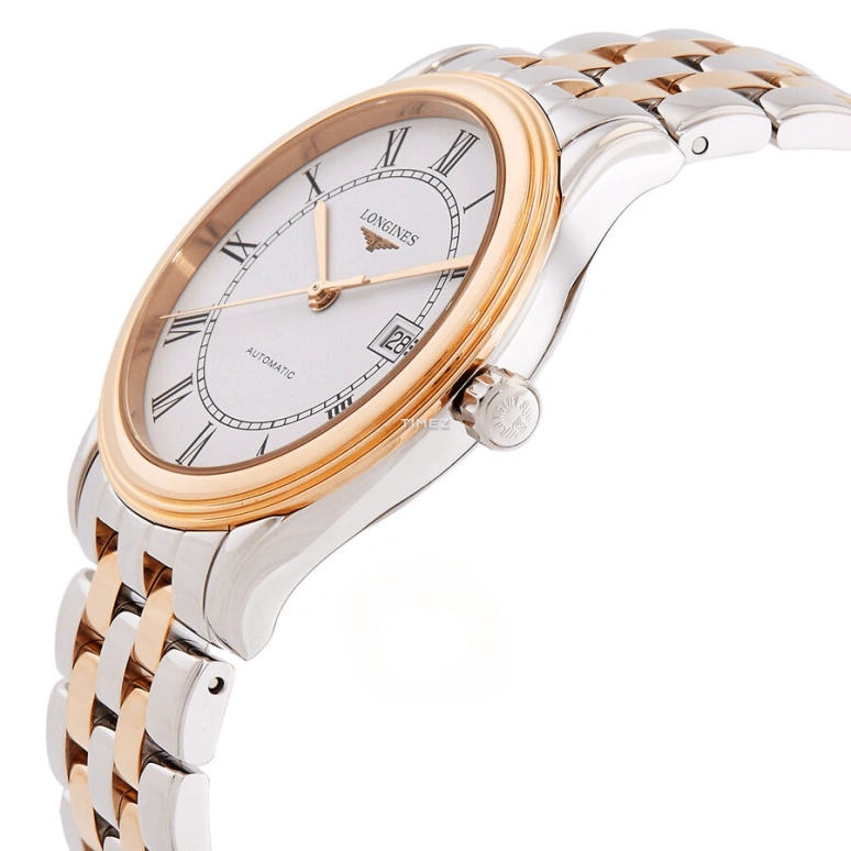 Longines,Flagship 40mm,40mm,Stainless Steel,White,Automatic,Day,72hours,L4,L4.984.3.91.7
