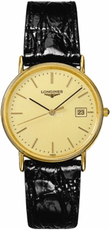 Longines,Presence 33mm,33mm,Stainless Steel,Champagne,Quartz,Date,26280hours,L4,L4.720.2.32.2