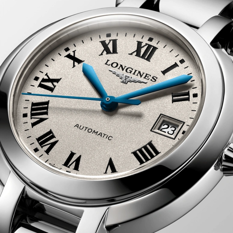 Longines,PrimaLuna 30mm,30mm,Stainless Steel,Silver,Automatic,Date,40hours,L8,L8.113.4.71.6
