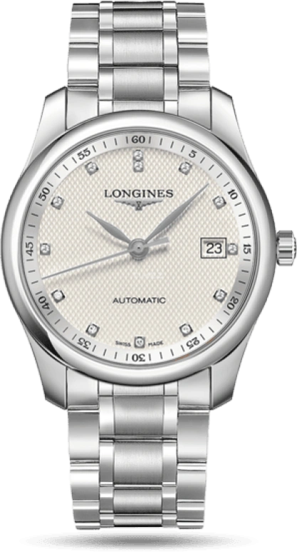 Longines,Master 40mm,40mm,Stainless Steel,Silver,Automatic,Date,65hours,L2,L2.793.4.77.6