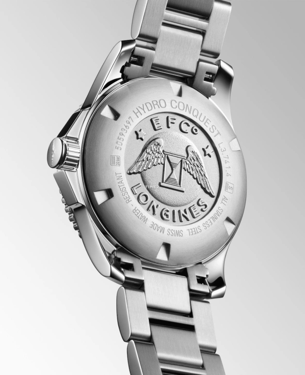Longines,HydroConquest 39mm,39mm,Stainless Steel,Blue,Automatic,Day,72hours,L3,L3.741.4.96.6