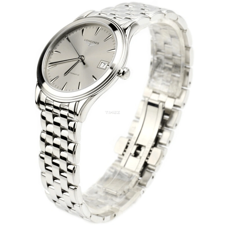 Longines,Flagship 35.60mm,35.60mm,Stainless Steel,Silver,Automatic,Day,42hours,L4,L4.774.4.99.6