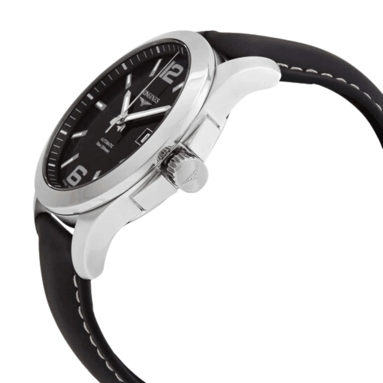 Longines,Conquest 41mm,41mm,Stainless Steel,Black,Quartz,Day,26280hours,L3,L3.759.4.58.3
