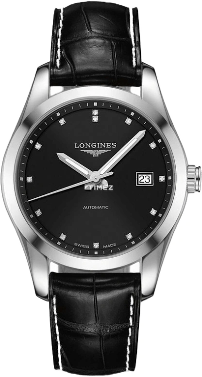 Longines,Conquest Classic 40mm,40mm,Stainless Steel,Black,Automatic,Day,42hours,L2,L2.785.4.58.3