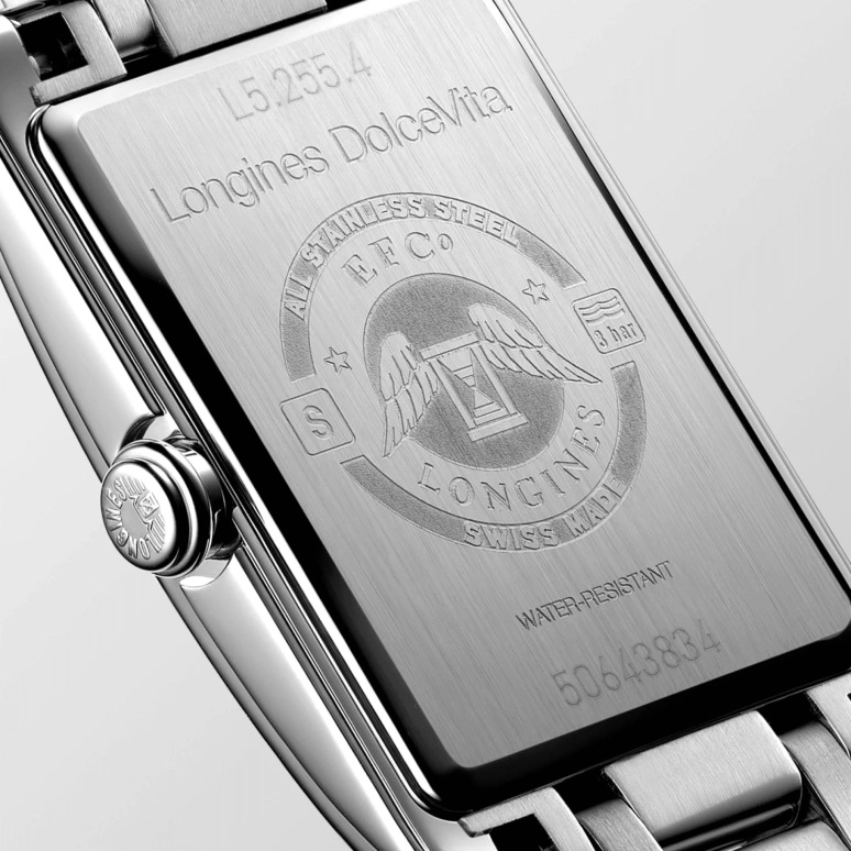 Longines,DolceVita 20.80mm,20.80mm,Stainless Steel,White,Quartz,Day,26280hours,L5,L5.255.4.75.6